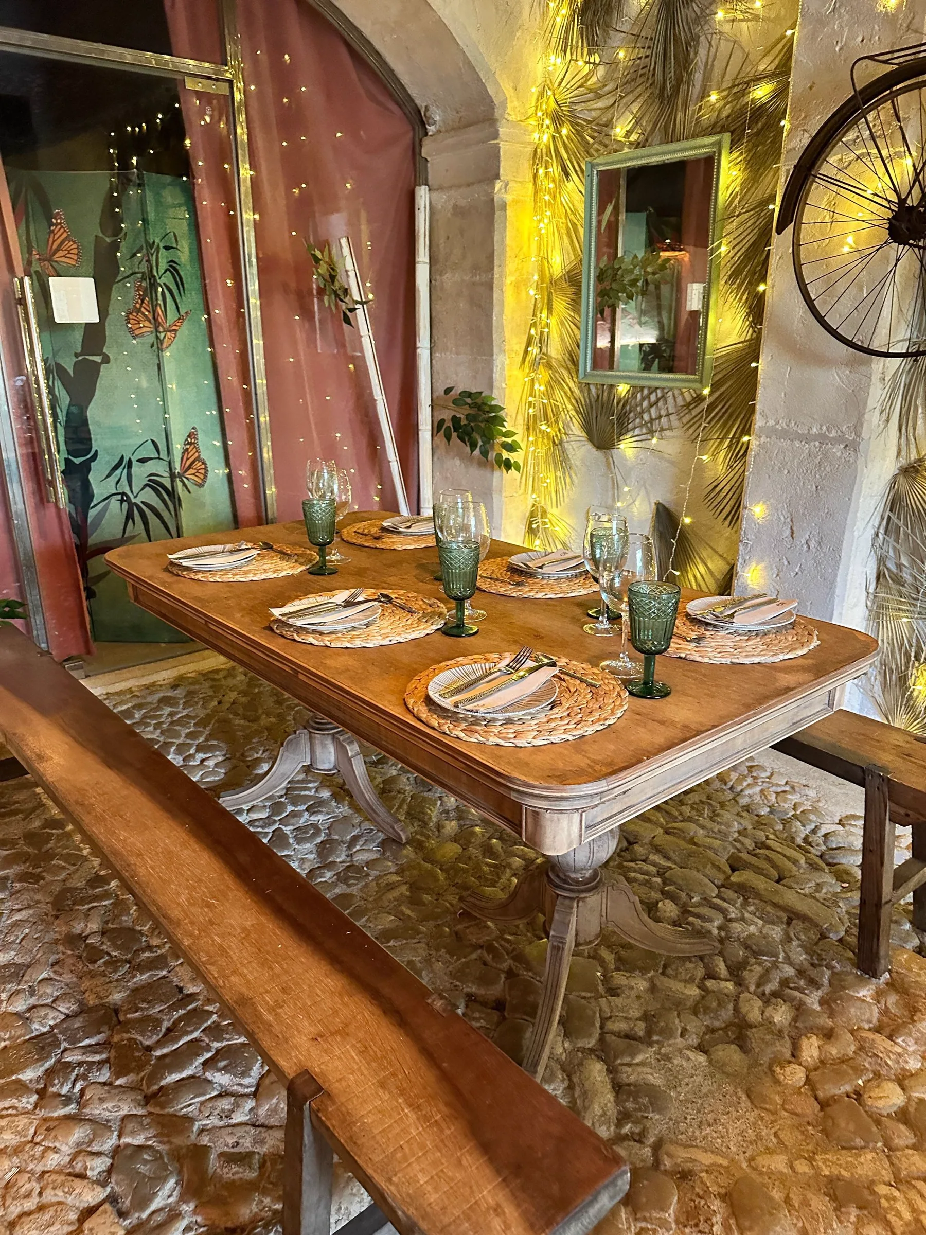 Mesa vestida del restaurante